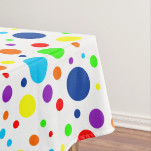 Regenbogen beschmutzt Tischdecke