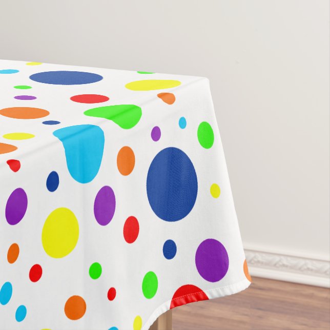 Regenbogen beschmutzt Tischdecke (Beispiel)