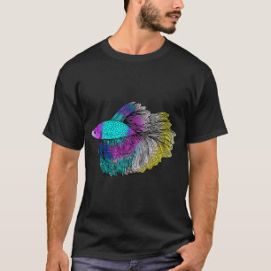 Regenbogen-Betta-Fisch T-Shirt