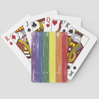 Regenbogen beunruhigte Karten Spielkarten
