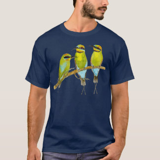 Regenbogen-Bienenfresser-Vogel T-Shirt