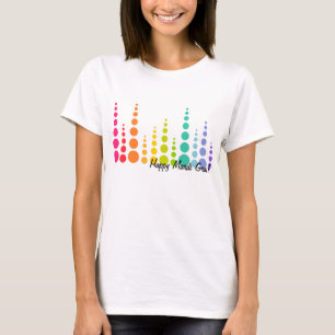 Regenbogen-Blasen-Punkte T-Shirt