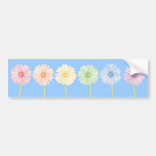 Regenbogen-Blumen Autoaufkleber