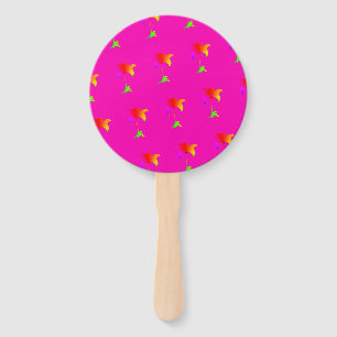 Regenbogen Blumen Heiß Rosa Fächer