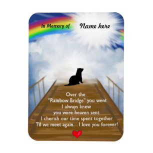 Regenbogen-Brücke für Frettchen Magnet
