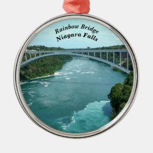 Regenbogen-Brücke, Niagara Falls Silbernes Ornament