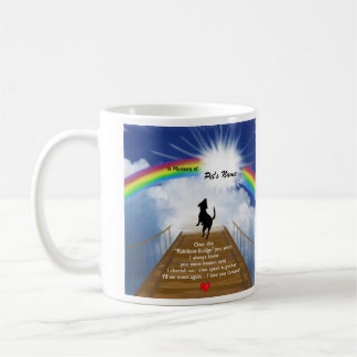 Regenbogen-Brücken-Erinnerungsgedicht für Hunde Kaffeetasse