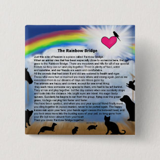 Regenbogen-Brücken-Gedicht Button