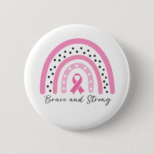 Regenbogen-Brustkrebs-Rosa-Band-Bewusstsein Button