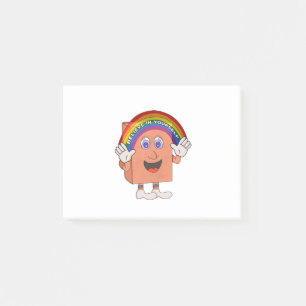 Regenbogen, Buch, lesen, lesen, studieren, lgbtq, Post-it Klebezettel