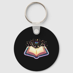 Regenbogen Buch Schlüsselanhänger