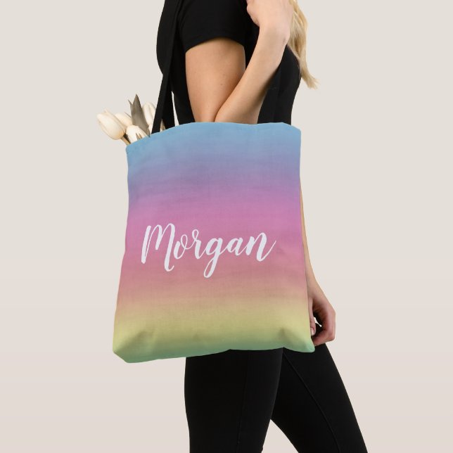 Regenbogen-bunter Pastell Tasche (Von Nahem)