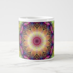 Regenbogen-Buntglas Jumbo-Tasse