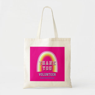 Regenbogen Business Freiwilliger Danke Hot Pink Tragetasche