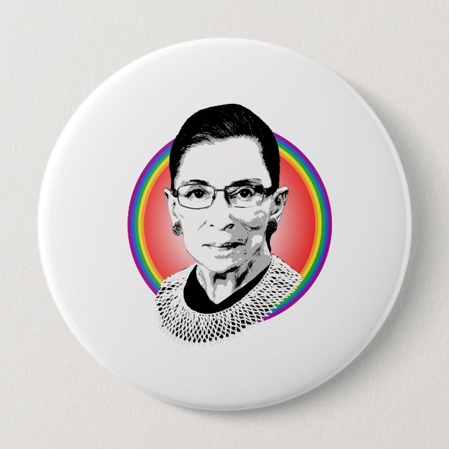 Regenbogen Button (Vorderseite)