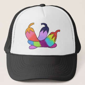 Regenbogen-Chili-Paprikaschoten Truckerkappe