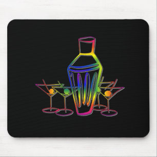 Regenbogen-Cocktails Mousepad