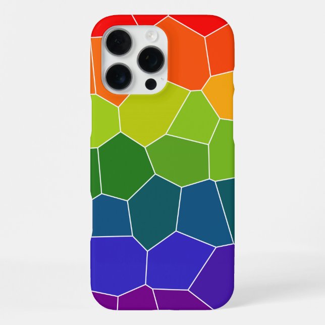 Regenbogen COOL Muster iPhone 16 Pro Max Hülle (Rückseite)