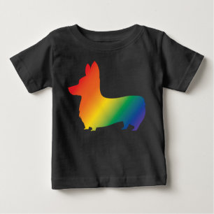 Regenbogen Corgi Baby T-shirt