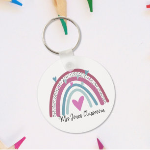 Regenbogen-Dankeschön-Lehrergeschenk Schlüsselanhänger