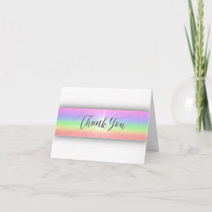 Regenbogen-Dankeskarten (leer innen) Dankeskarte