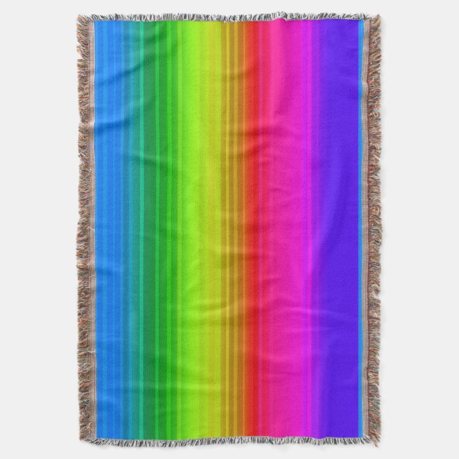Regenbogen Decke (Vorderseite Vertikal)