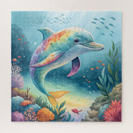 Regenbogen-Delfin-Unterwasserparadies