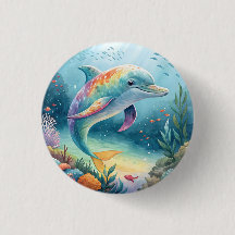 Regenbogen-Delfin-Unterwasserparadies