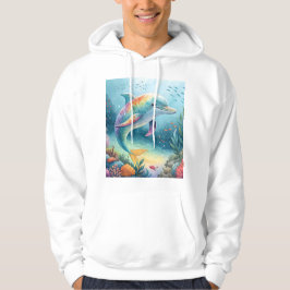 Regenbogen-Delfin-Unterwasserparadies Hoodie