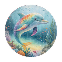 Regenbogen-Delfin-Unterwasserparadies Schneidebrett