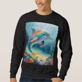 Regenbogen-Delfin-Unterwasserparadies Sweatshirt