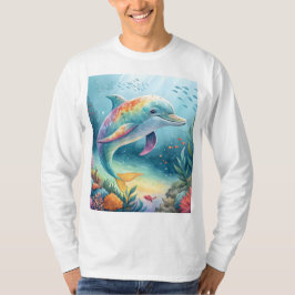 Regenbogen-Delfin-Unterwasserparadies T-Shirt