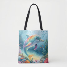 Regenbogen-Delfin-Unterwasserparadies