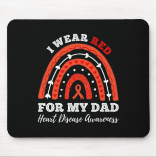 Regenbogen, den ich für meinen Vater Rot trage Her Mousepad