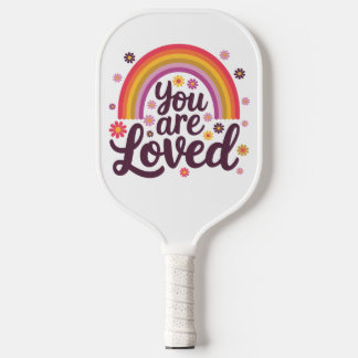 Regenbogen, den Sie lieben Pickleball Schläger