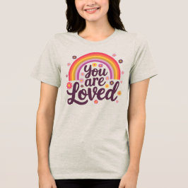 Regenbogen, den Sie lieben Tri-Blend Shirt