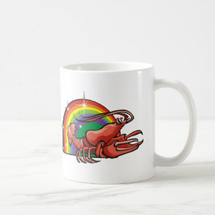 Regenbogen der 1980er mit Krebserkrankung Kaffeetasse
