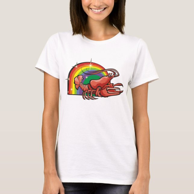 Regenbogen der 1980er mit Krebserkrankung T-Shirt (Vorderseite)