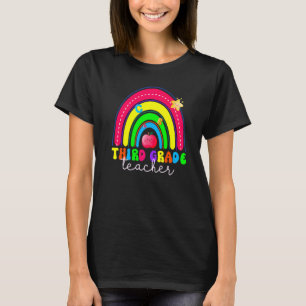Regenbogen der dritten Klasse bunt zurück zur Schu T-Shirt