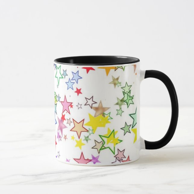 Regenbogen der Farbsterne Tasse (Rechts)