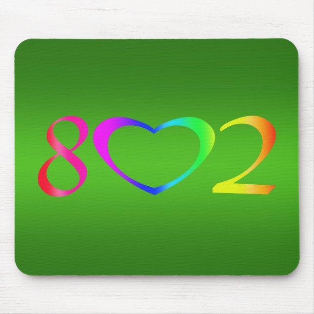 Regenbogen der Gay Pride Mousepad (Vorne)