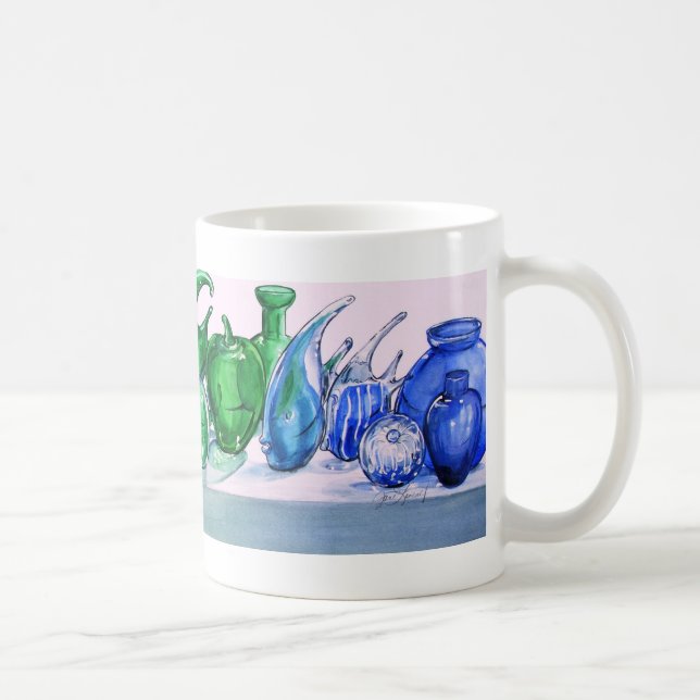 Regenbogen der GlasTasse Kaffeetasse (Rechts)