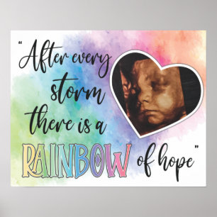 Regenbogen der Hoffnung Baby Ultraschall Poster