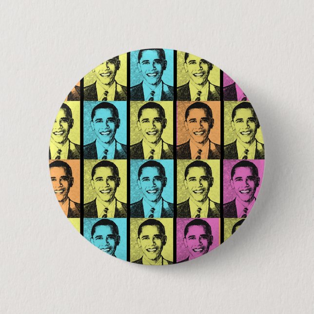 REGENBOGEN DER HOFFNUNG MIT OBAMA BUTTON (Vorderseite)