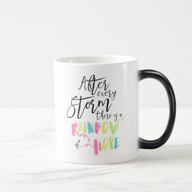 Regenbogen der Hoffnungs-Farbändernden Tasse, Verwandlungstasse (Rechts)