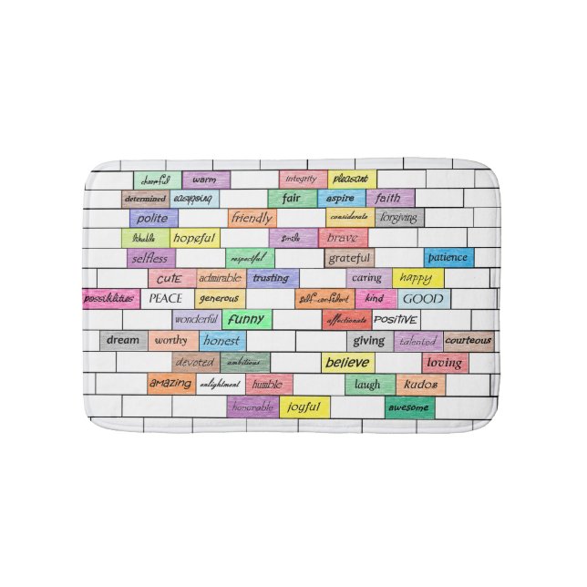 Regenbogen der inspirierend Graffiti-Bad-Matte Badematte (Vorderseite)