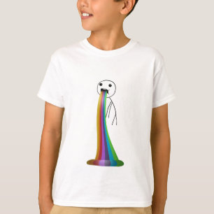 Regenbogen, der oben meme wirft T-Shirt