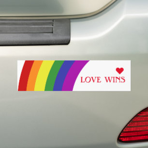 Regenbogen der Pride-Flagge Autoaufkleber