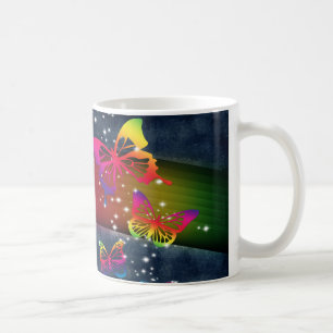 Regenbogen der Schmetterlings-n Kaffeetasse