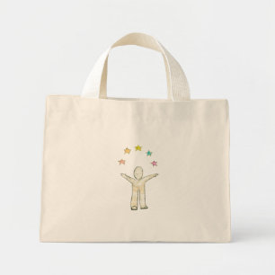 Regenbogen der Sterne - Beutel Mini Stoffbeutel